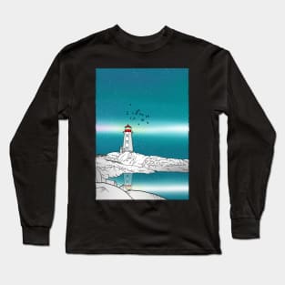 Peggys Point Lighthouse Long Sleeve T-Shirt